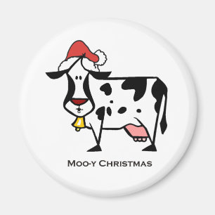 Imán Vaca linda del navidad