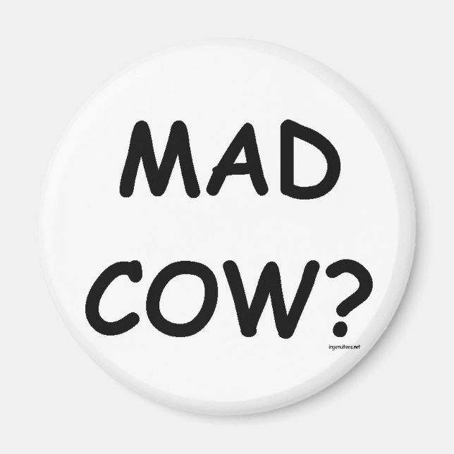Imán ¿Vaca loca? (Frente)