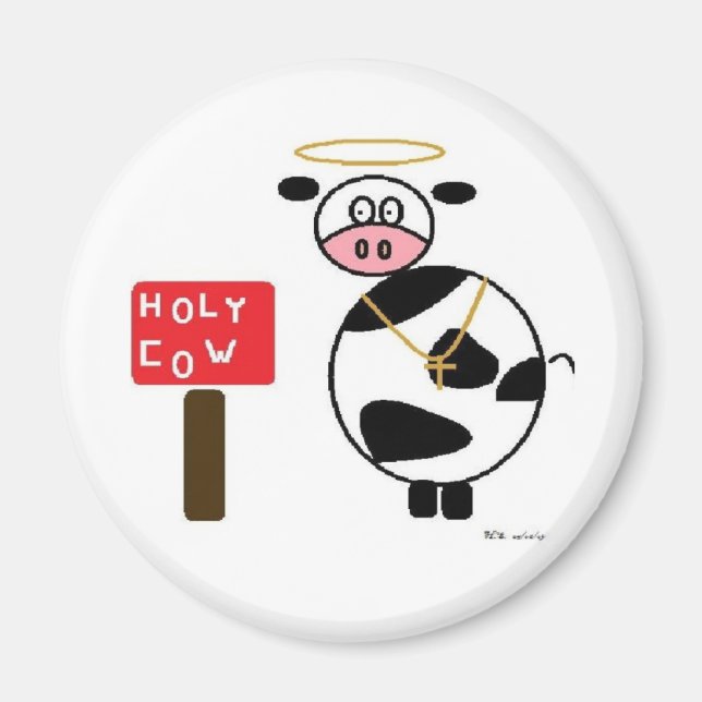 Imán ¡vaca sagrada! (Frente)