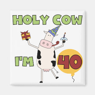 Imán Vaca santa soy 40 camisetas y regalos del