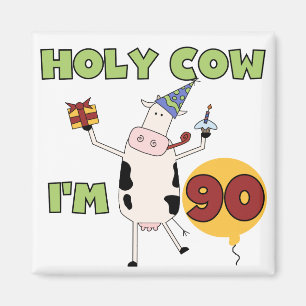 Imán Vaca santa soy 90 camisetas y regalos del