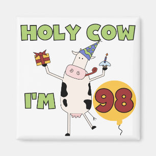 Imán Vaca santa soy 98 camisetas y regalos del