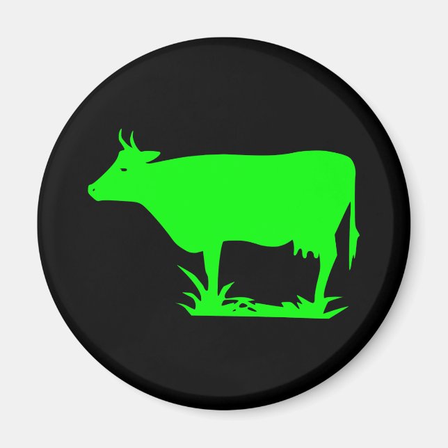 Imán Vaca verde para extranjeros (Frente)