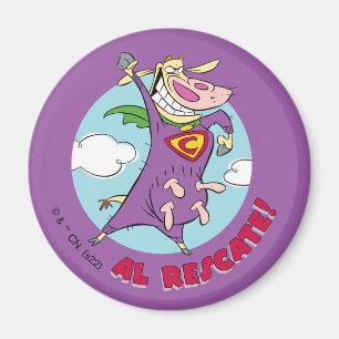 Imán ¡Vaca y pollo Super Vaca Al Rescate!