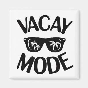 Imán Vacaciones Art Vacay Mode Word Text Art