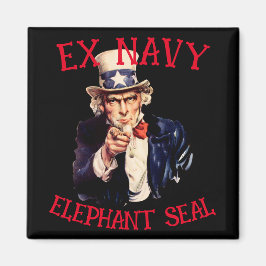 Imán Vacaciones Cena Viaje Foca Elefante Ex Armada HZ