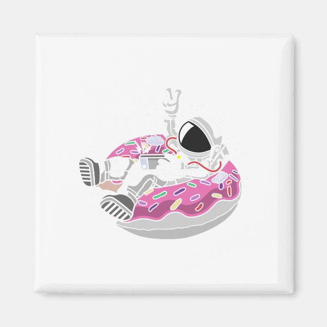 Imán Vacaciones de astronautas (Frente)