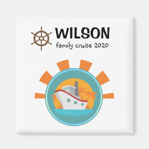Imán Vacaciones de crucero familiar