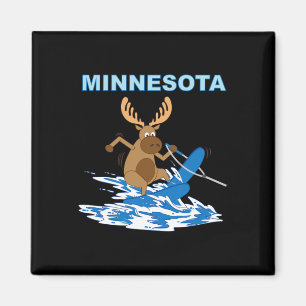 Imán Vacaciones de esquí acuático en Minnesota Lago Moo