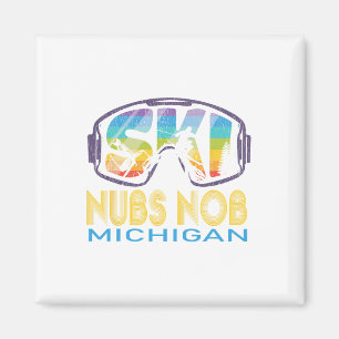 Imán Vacaciones de esquí Nob Michigan