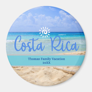 Imán Vacaciones de familia personalizadas en la playa d