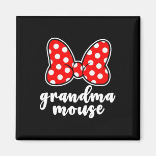 Imán Vacaciones de la familia Grandma Mouse - Graciosa