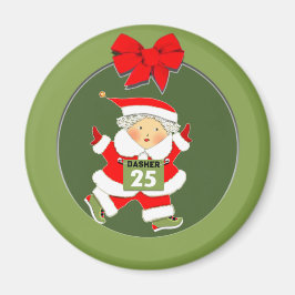 Imán Vacaciones de Navidades de Runner en ejecución