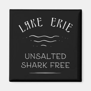 Imán Vacaciones de pesca en el lago Erie tiburones sin