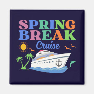 Imán Vacaciones de primavera camiseta básica masculina