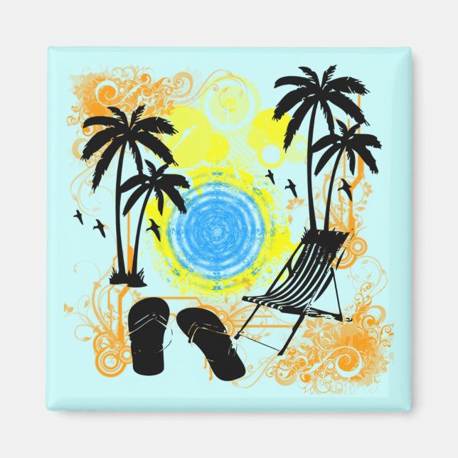 Imán Vacaciones de verano (Frente)