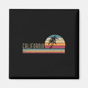 Imán Vacaciones de verano en Cali Ca Palmeras Usa Retro