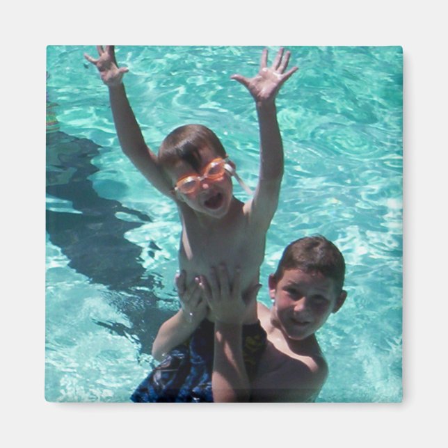 Imán Vacaciones de verano en la foto de los abuelos (Frente)