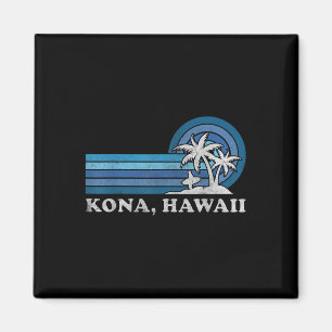 Imán Vacaciones de verano familiares vintage playa Kona