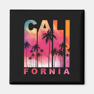 Imán Vacaciones de Verano Palmeras Ca Vintage Tropical 