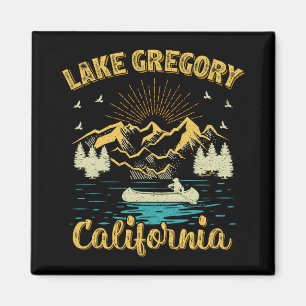 Imán Vacaciones de Verano Retro Montaña California Greg