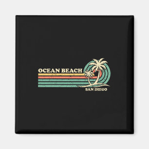 Imán Vacaciones de verano retro vintage Playa del Océan