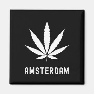Imán Vacaciones De Viaje Hoja De Marihuana De Ámsterdam