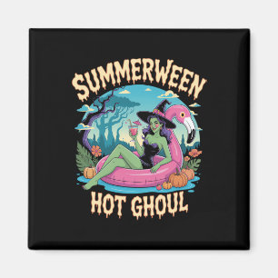 Imán Vacaciones de Vibraciones de Bruja en Summerween