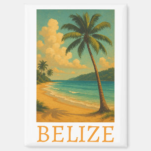Imán Vacaciones del Caribe en la playa tropical de Beli