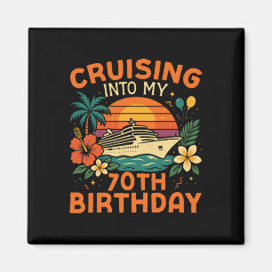 Imán Vacaciones en Crucero Cumpleaños 70 Navegando haci