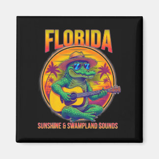 Imán Vacaciones en Florida Caimán Lindo