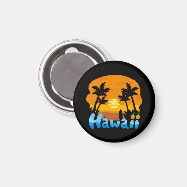 Imán Vacaciones en Hawái  (Anverso/Reverso)