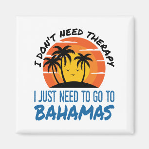 Imán Vacaciones en las Bahamas Terapia de viaje a la pl