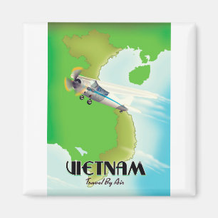 Imán Vacaciones en Vietnam por avión impresión.