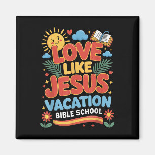 Imán Vacaciones Escolares Bíblicas Amor Como Jesús Vbs