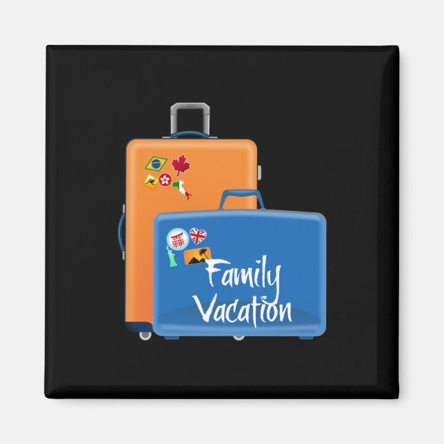 Imán Vacaciones familiares (Frente)