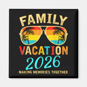 Imán Vacaciones Familiares 2026 Playa Verano Combinando