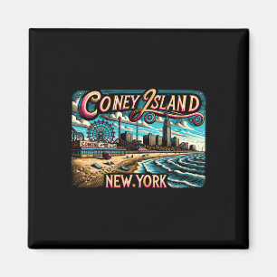 Imán Vacaciones familiares de verano de Coney Island Ne