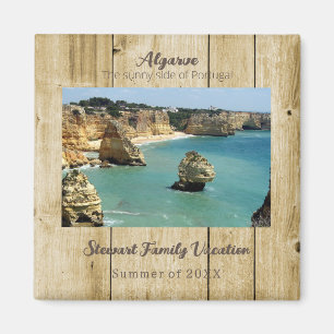 Imán Vacaciones familiares en la playa de Algarve en Po