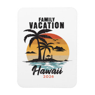 Imán Vacaciones Familiares Hawái 2026 Tropical