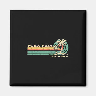 Imán Vacaciones Familiares Retro Vintage Costa Rica Pur