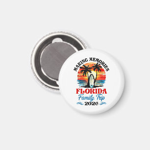Imán Vacaciones familiares vintage en Florida 2026