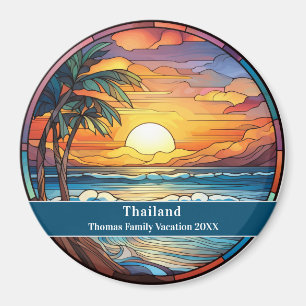 Imán Vacaciones personalizadas en la playa en Tailandia