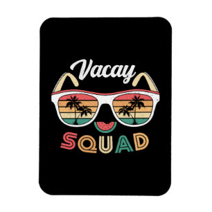 Imán Vacaciones Vacay Squad Funny Beach Summer