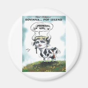 Imán Vacas Divertidas Chica Material Bovina Regalos Ext