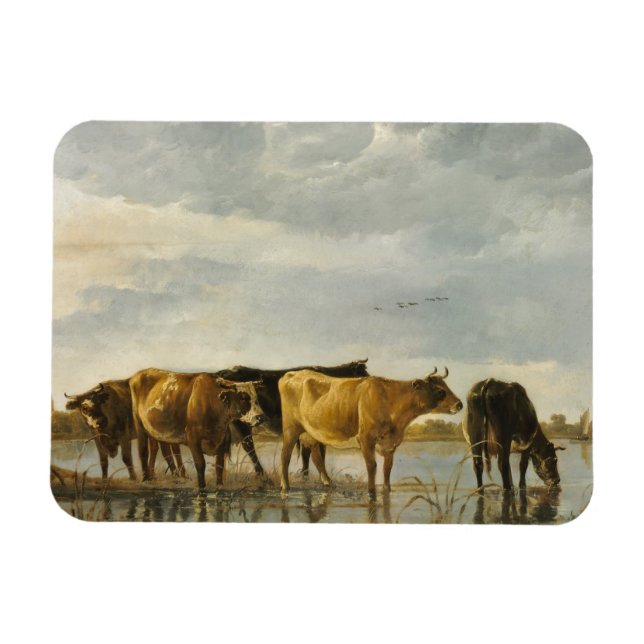 Imán Vacas en un río Aelbert Cuyp (Horizontal)