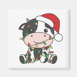 Imán Vacas Navidades de vaca en invierno