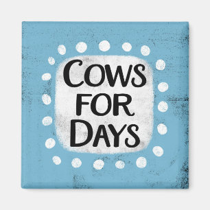 Imán Vacas Por Días Refrigerador Magnet