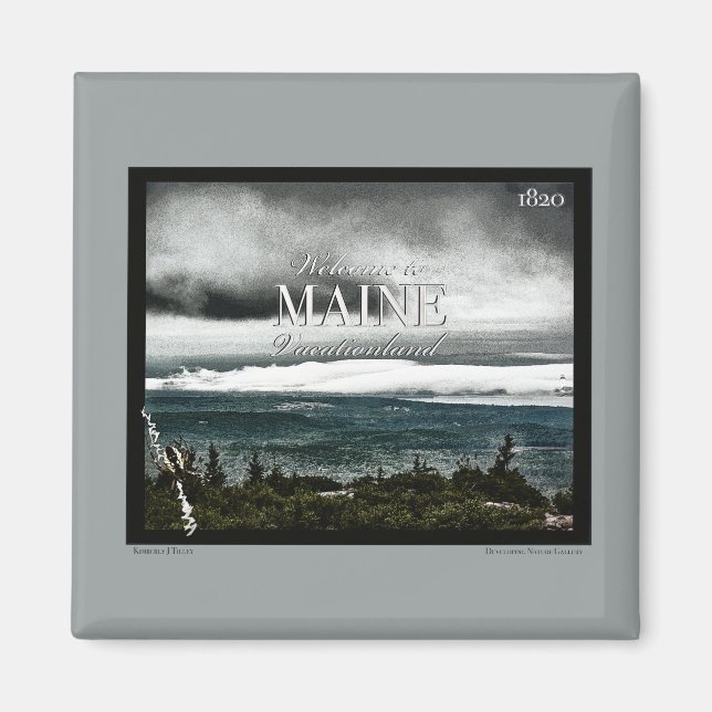 Imán Vacationland, Maine (Frente)