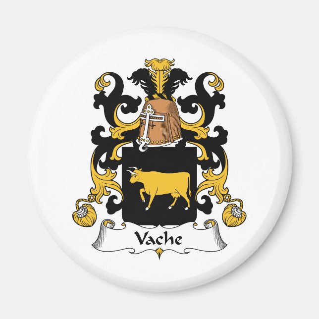 Imán Vache Family Crest (Frente)